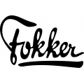 Fokker Aircraft Decal/Vinyl Sticker 12" wide by 7" high!(2)